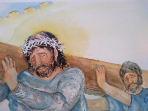5 Simon Cyrene Helps Carry The Cross Carol Harding